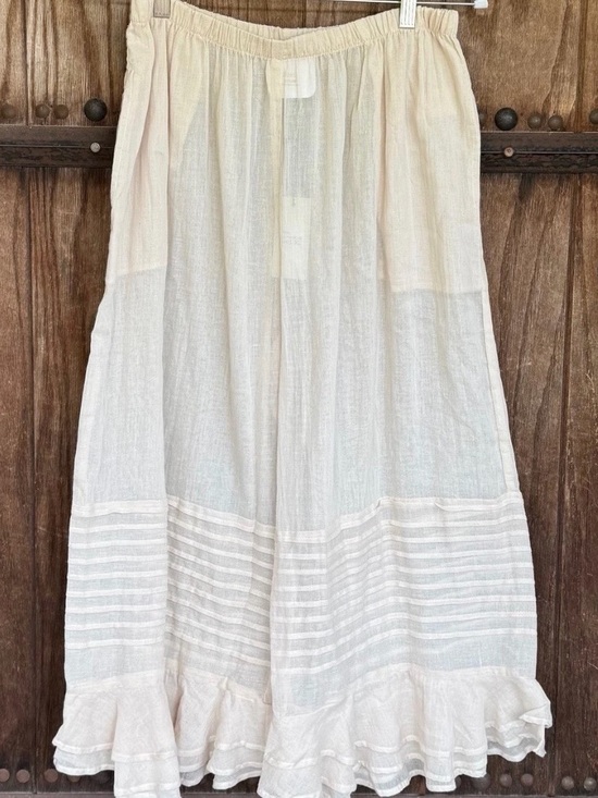 Jaded Gypsy Pants - Jaded Gypsy Simply Sweet Pants Light Cream Ruffleds/m
